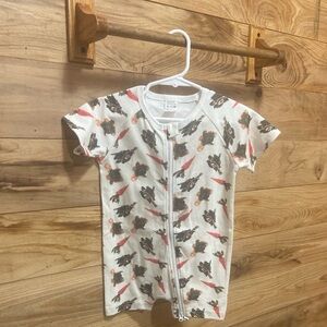 Kids Carrot-Spring Print Zip-Up Shirt